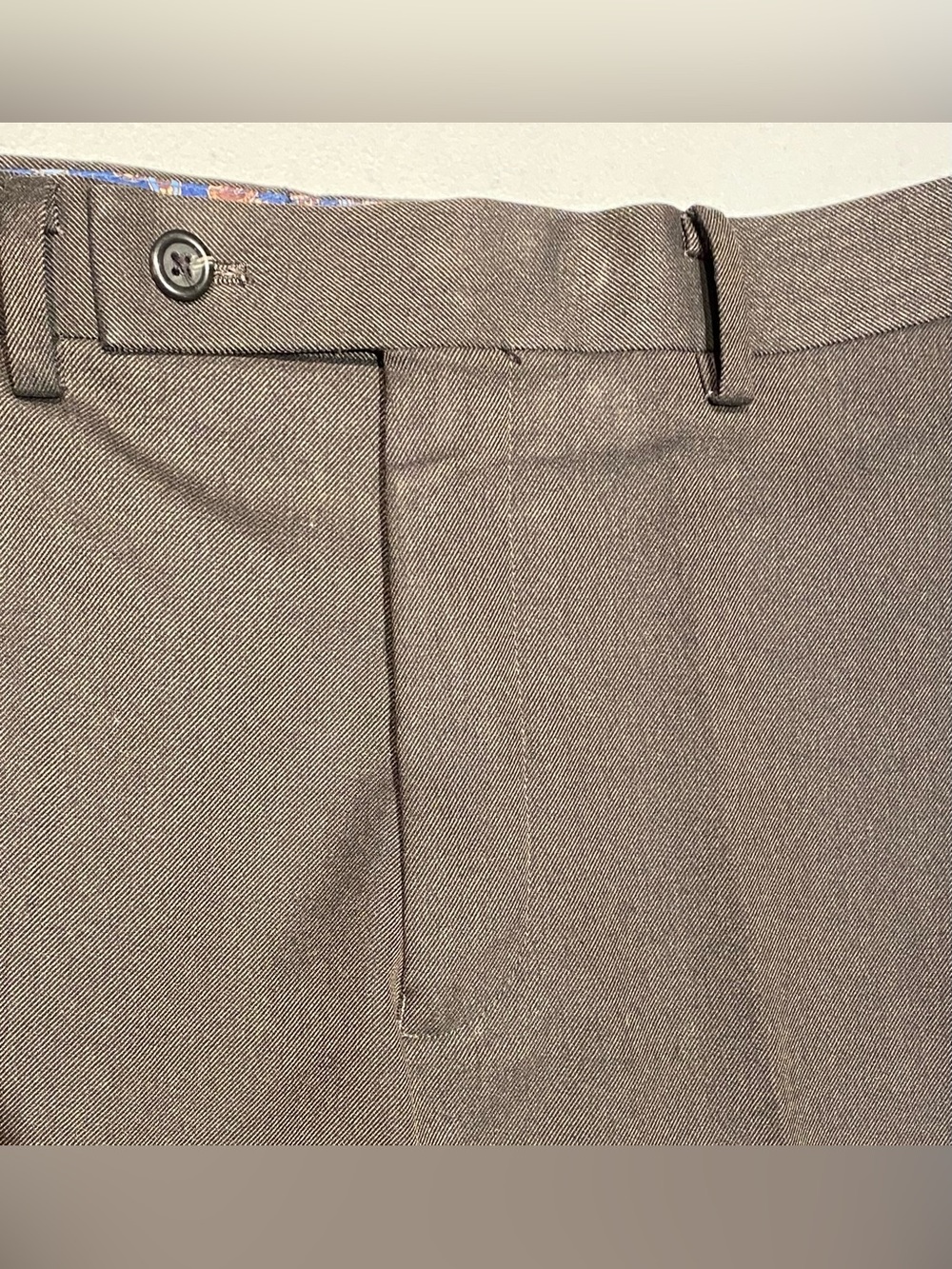 Lauren Ralph Lauren Men's Flat-Front Machine Washable Dress Pants, 33x30 - Picture 5 of 10